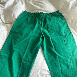Vibrant Green Drawstring Pants